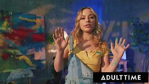 Horny blonde amateur anal slut with