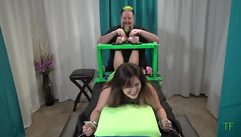 Sexy young blonde with toy in whippedass video