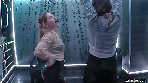 Sexy girl fucked by a huge cock