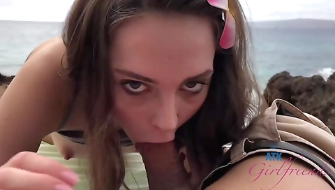 Sexy young brunette fucked by amo