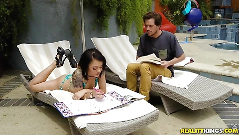 My friend's step mom, cliff drilled his luscious grounds bride